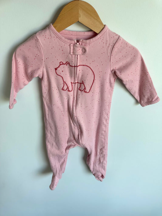 Pink Bear Sleeper / 6-9m