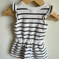 OshKosh White + Black Striped Dress / 9m