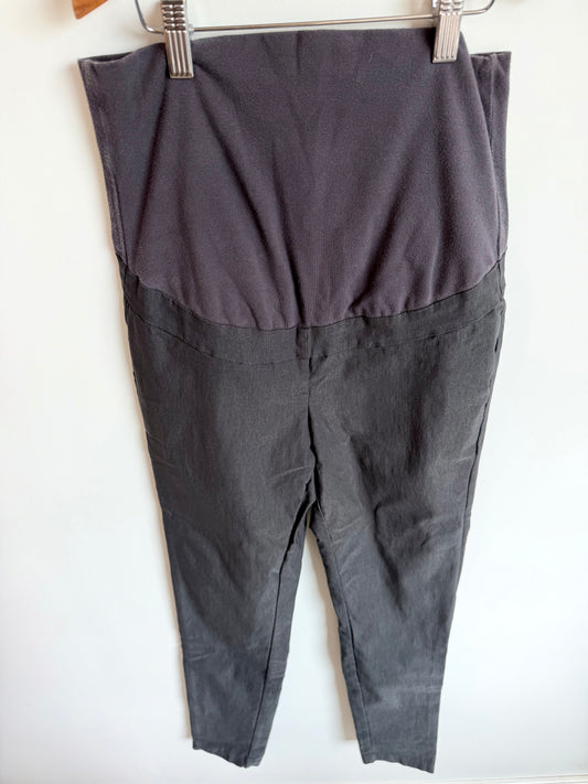 Thyme Grey Maternity Dress Pants / Small