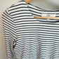 Viscose Striped Maternity or Nursing Dress / M