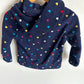 Navy Fleece Heart Hoodie / 3T