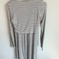 Viscose Striped Maternity or Nursing Dress / M
