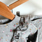 Grey Floral Ribbed Top + Pants Set / 12-18m