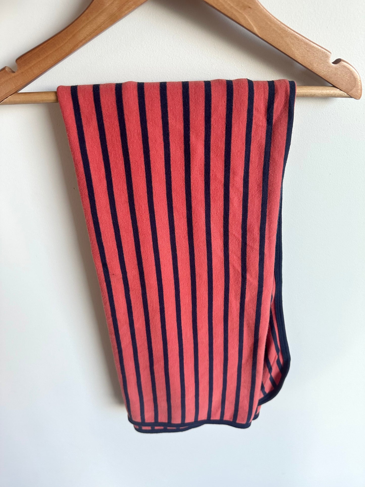 Oragney + Blue Striped Receiving Blanket (No Shipping)