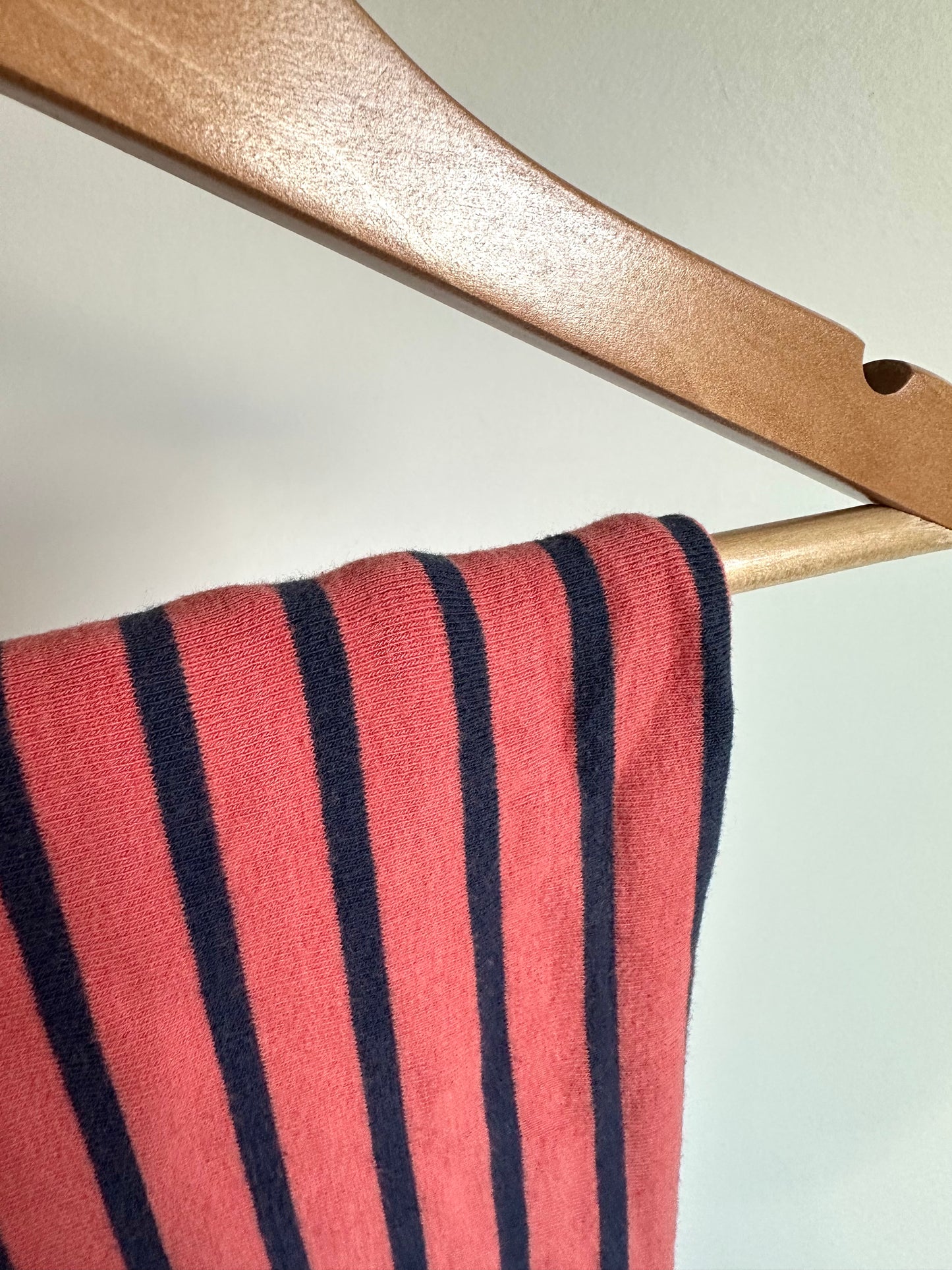 Oragney + Blue Striped Receiving Blanket (No Shipping)