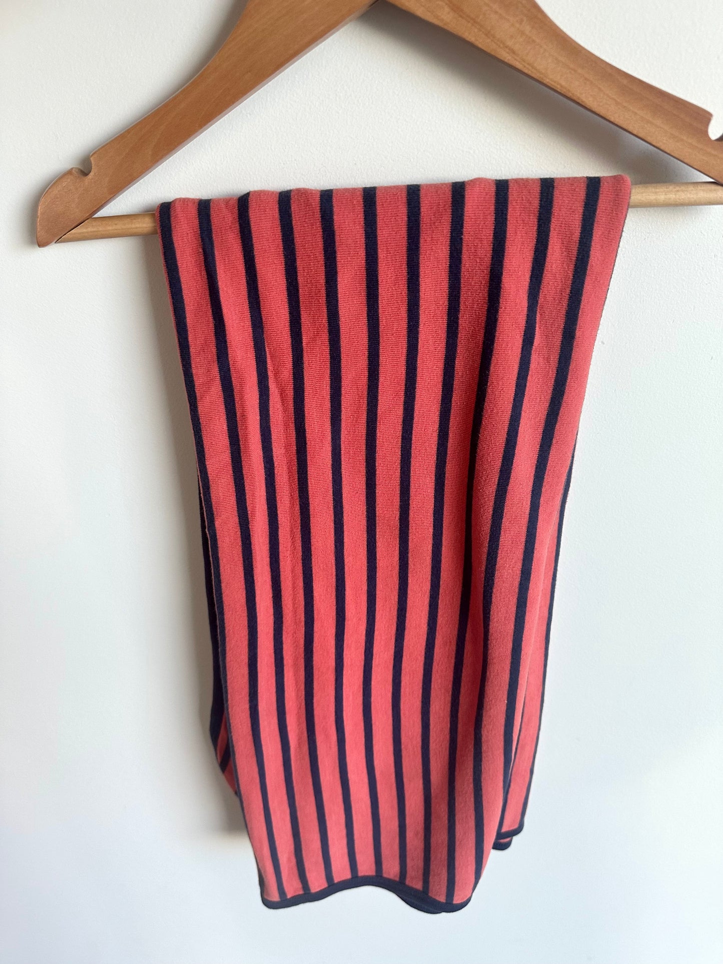 Oragney + Blue Striped Receiving Blanket (No Shipping)