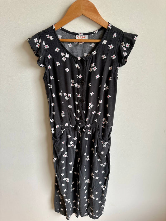 Black Daisy Jumpsuit / 7-8 years (m)