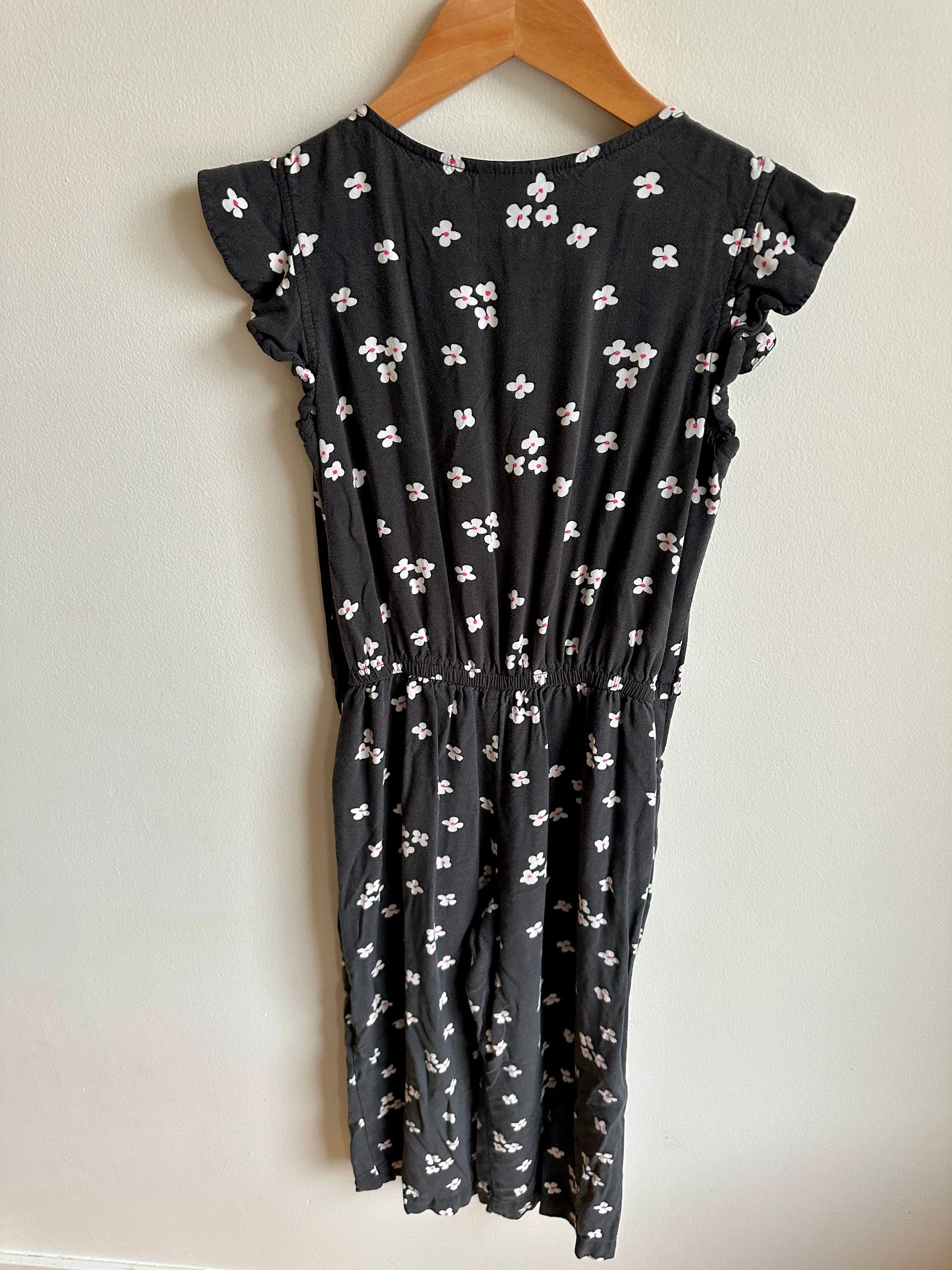 Black Daisy Jumpsuit / 7-8 years (m)