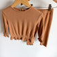 Carmel Ribbed Top + Pants Set / 12-18m