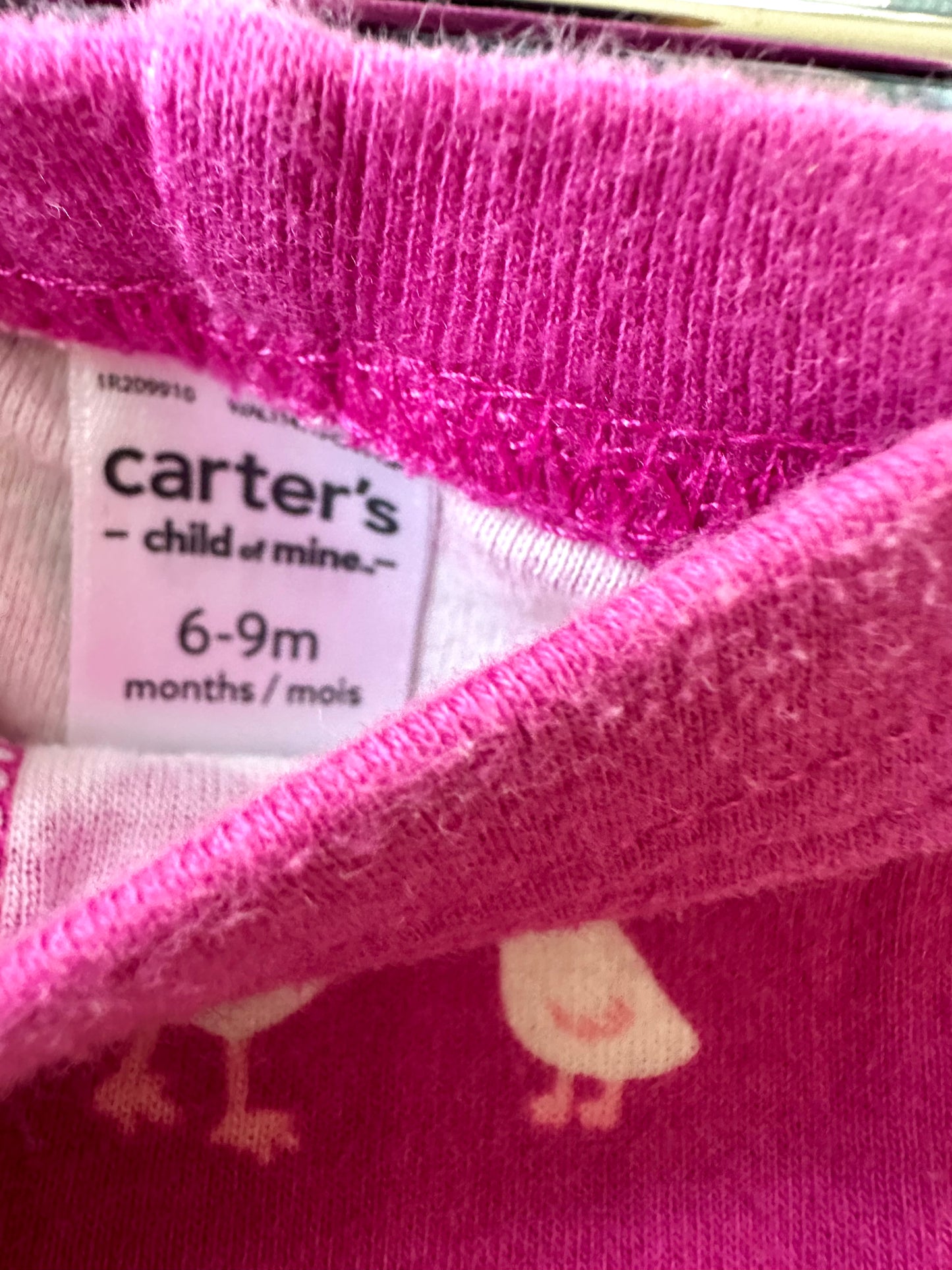 Fuchsia Chicken Pants / 6-9m
