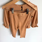 Carmel Ribbed Top + Pants Set / 12-18m