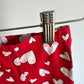 Heart Red + White Leggings / 6-12m