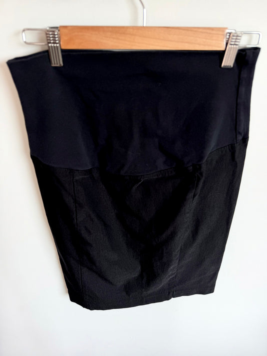 Thyme Black Maternity Pencil Skirt / Medium