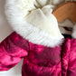 Pink Winter Bunting Suit / 0-3m
