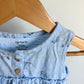 Light Blue Peplum Floral Top / 12m