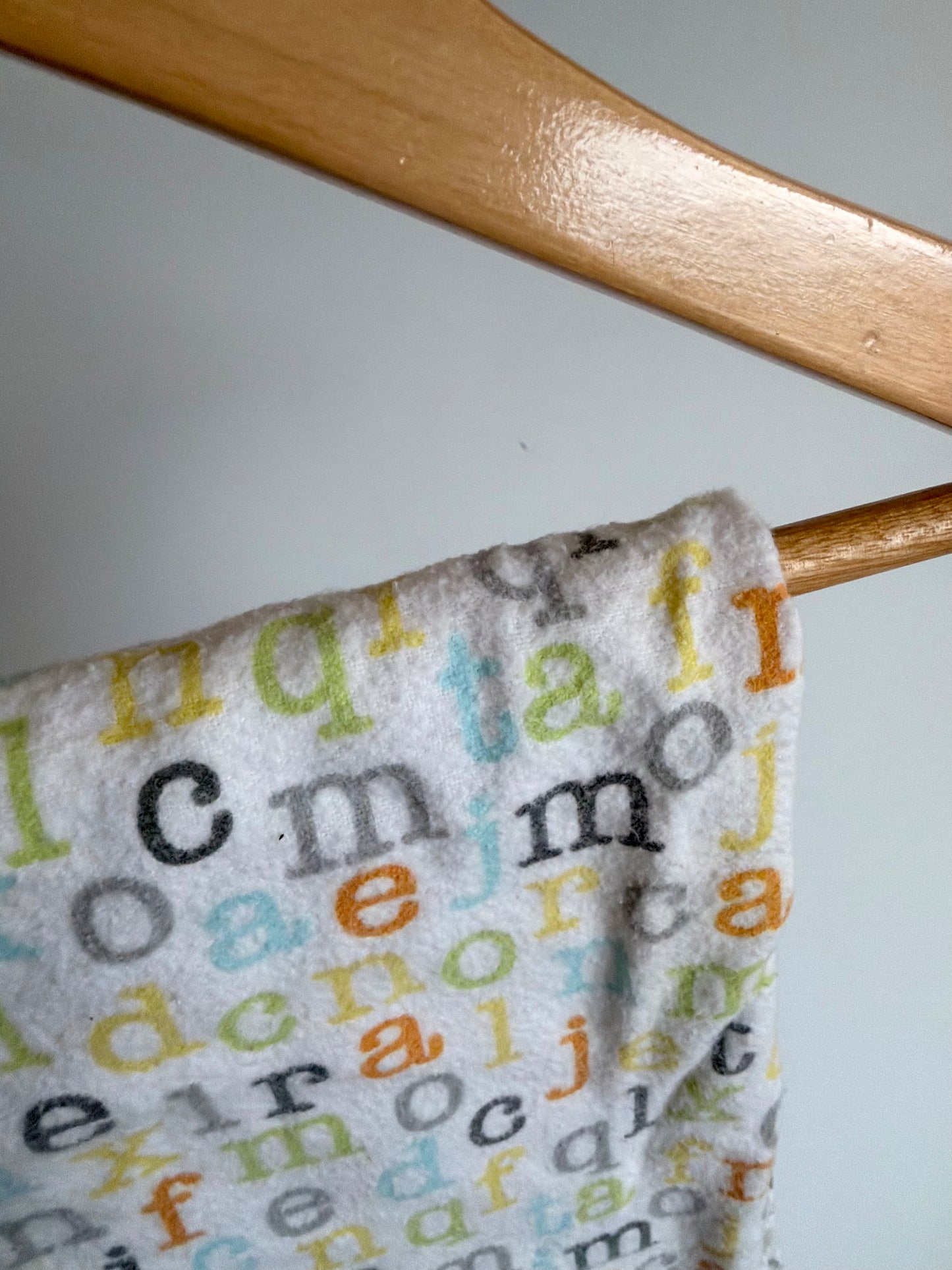 Alphabet Receiving Blanket (No Shipping)