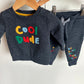 Cool Dude Crew + Pants Set / 3-6m