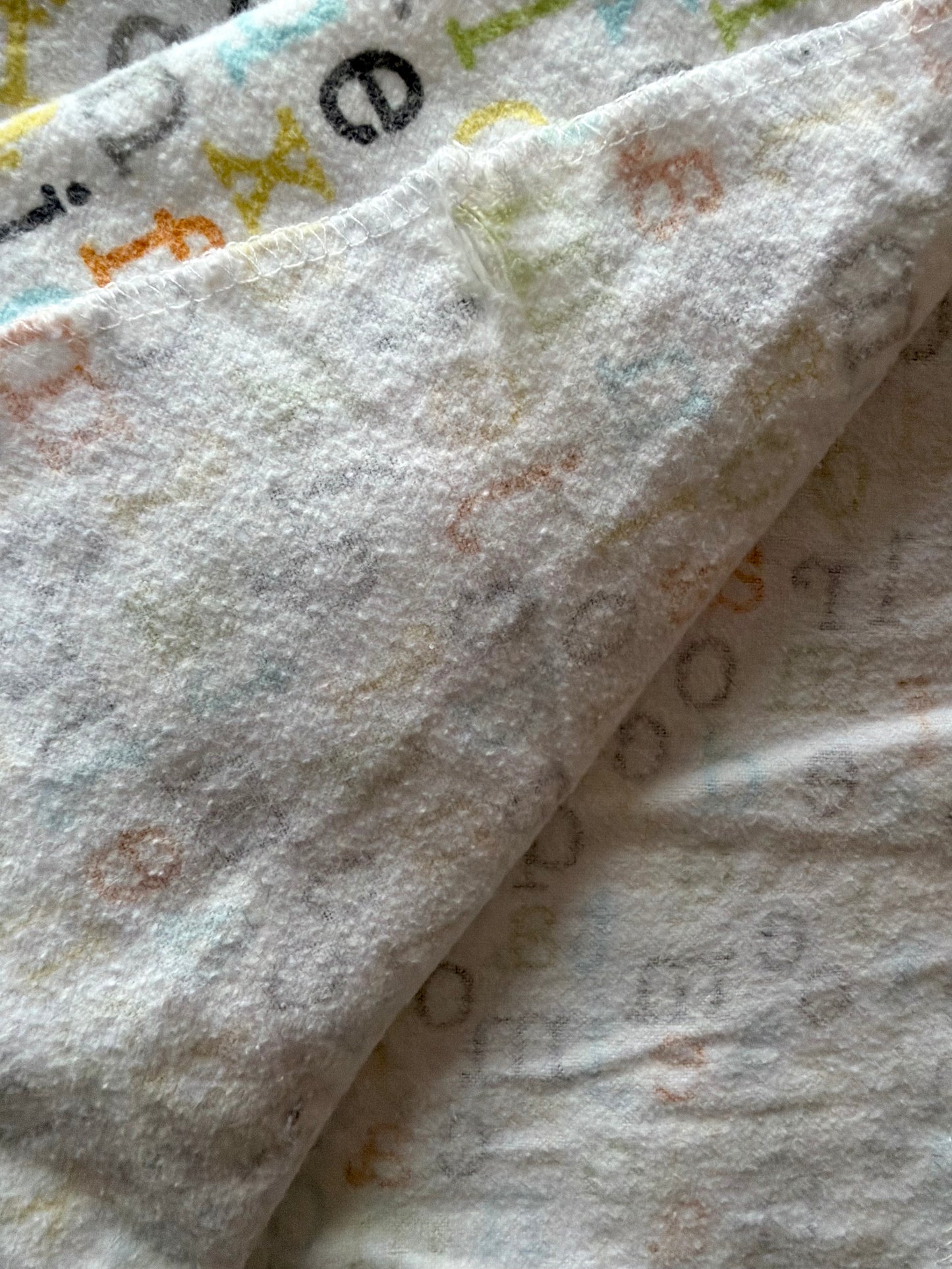 Alphabet Receiving Blanket (No Shipping)