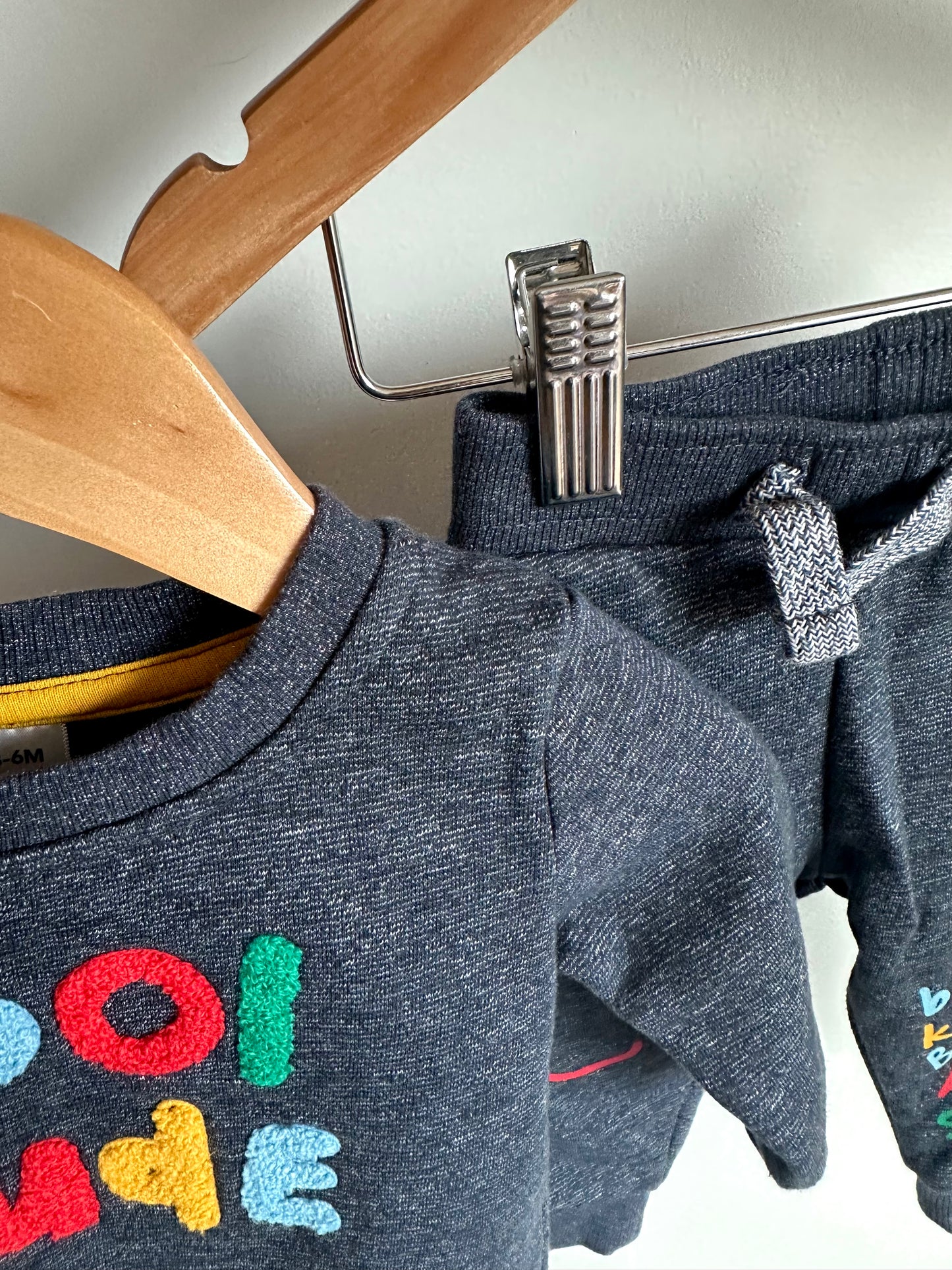 Cool Dude Crew + Pants Set / 3-6m