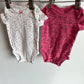 Newborn Carter's Bodysuits Set of 4 / 0m