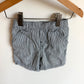 Navy Vertical Striped Shorts / 18m
