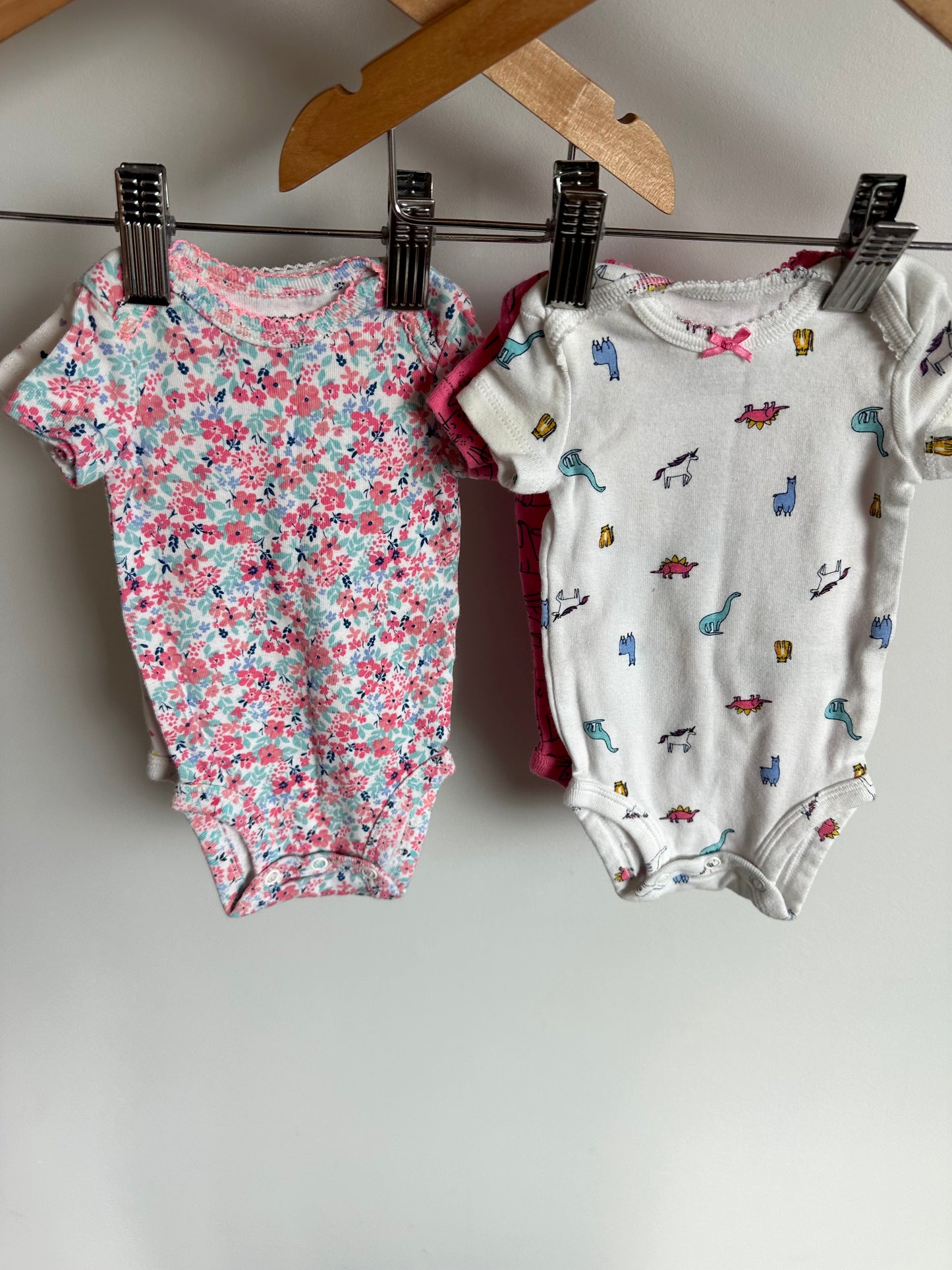 Newborn Carter's Bodysuits Set of 4 / 0m