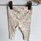Minymo Cream Organic Floral Leggings / 6m