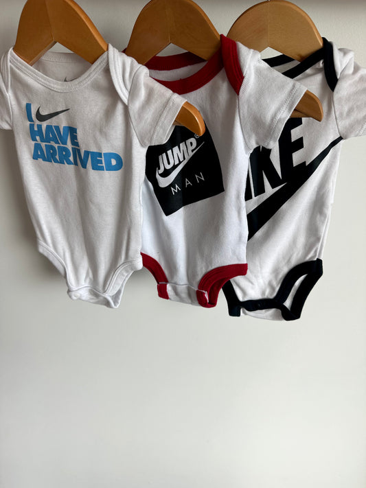 Nike Set of 3 Bodysuits / 0-6m