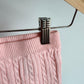 Pink Cable Knit Leggings / 3-6m