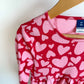 Heart Print Long Sleeve Dress / 4T