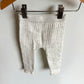 Speckled Cream Leggings / 3-6m