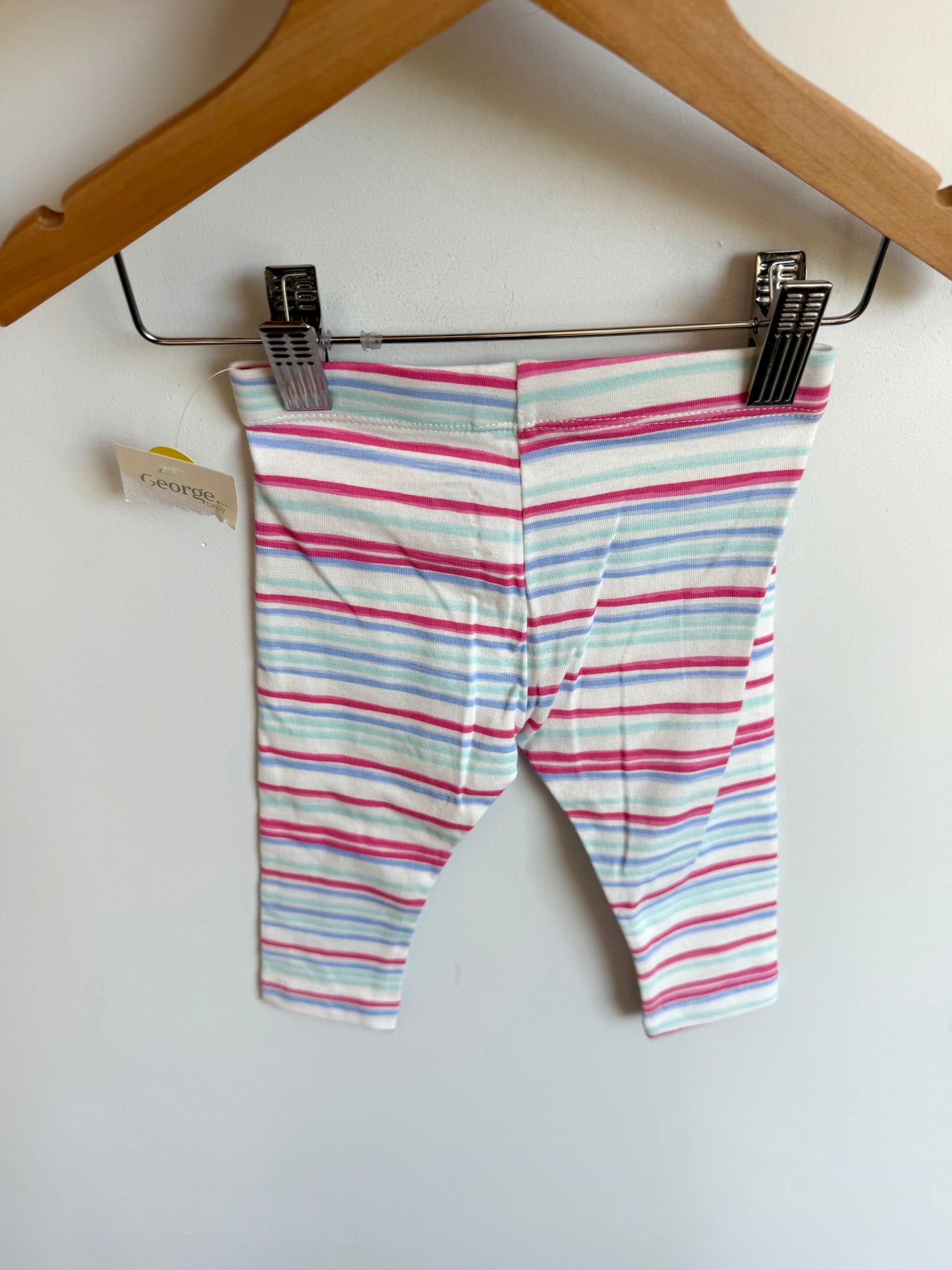 Colourful Striped Leggings (With Tags) / 6-12m