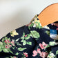 Navy Floral Button Up T-shirt / 3T