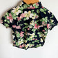 Navy Floral Button Up T-shirt / 3T