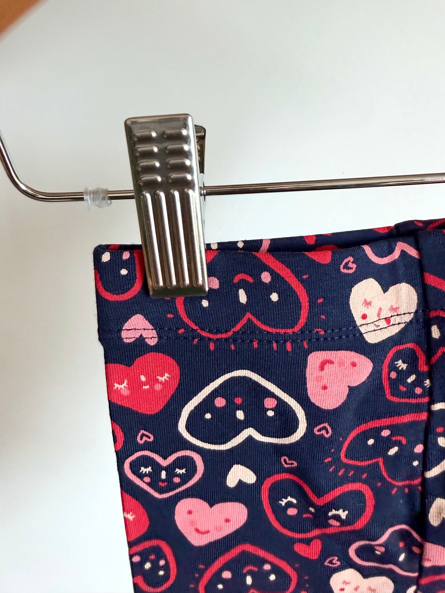 Heart Face Leggings / 3-6m