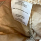 100% Cotton Tan Tapered Pants / 6-9m