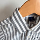Navy Vertical Stripe Button Up T-shirt / 3T
