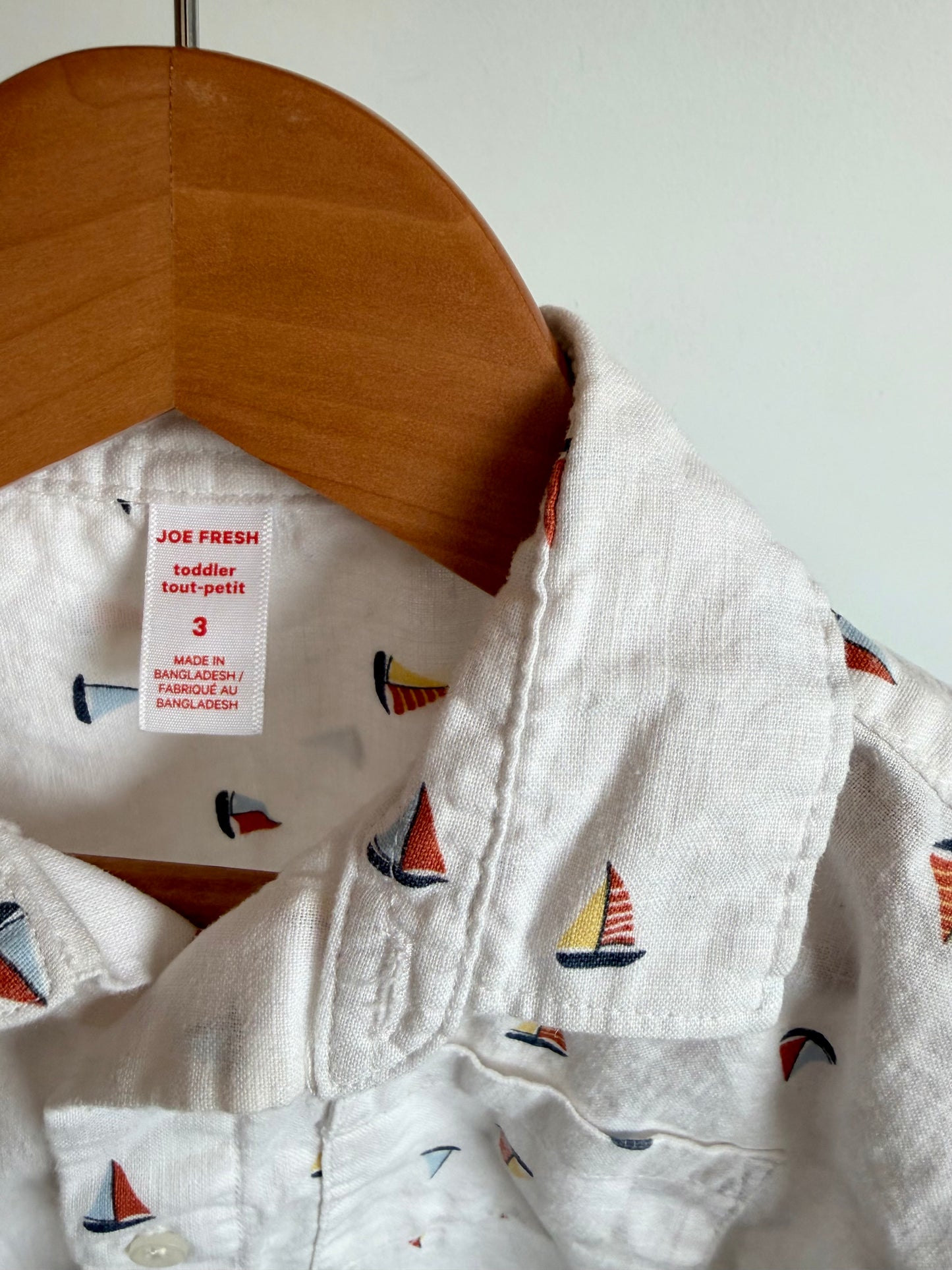 Sailboat Dress Shirt / 3T