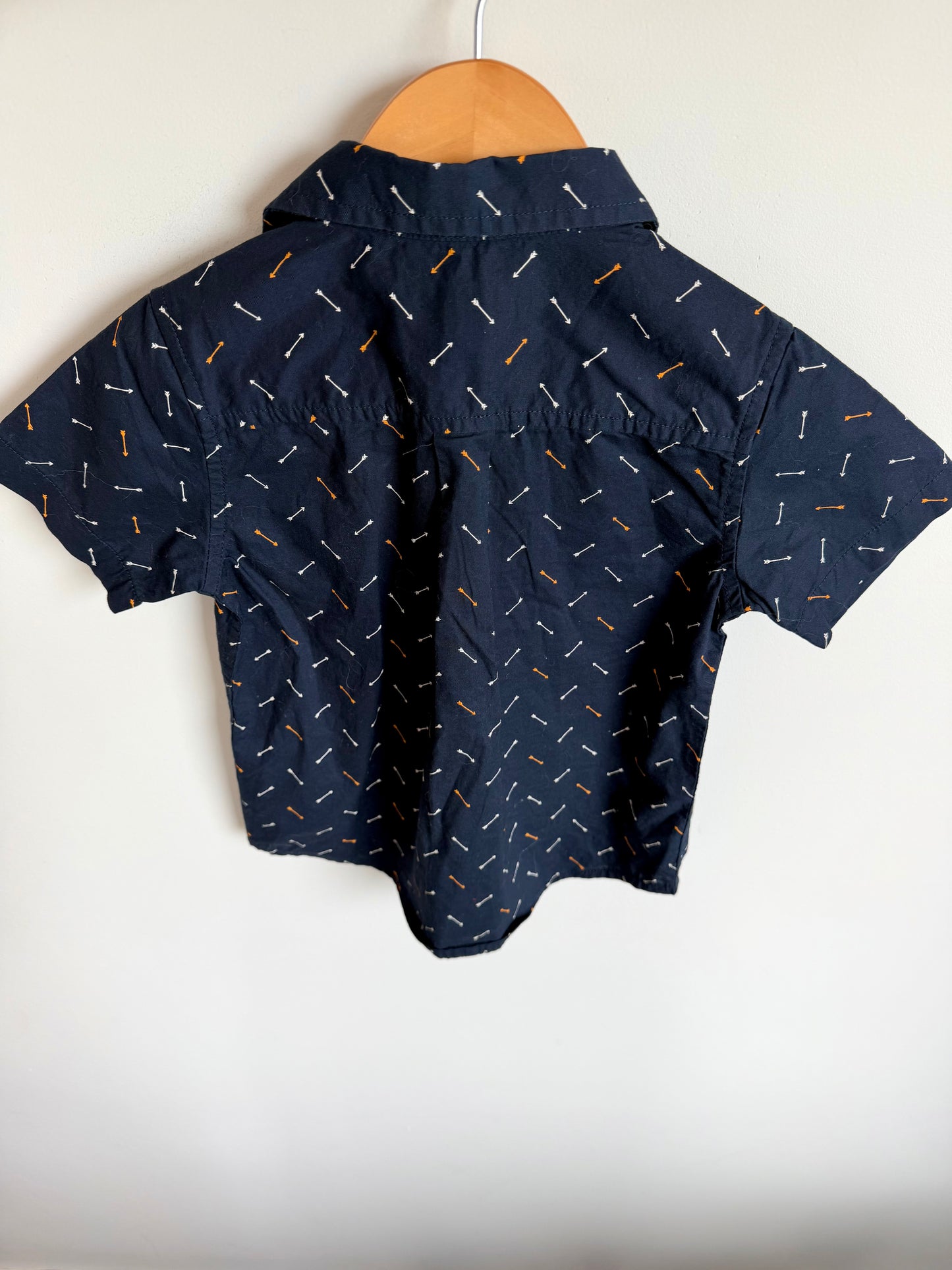 Navy Arrow Dress Shirt (With Tags) / 3T