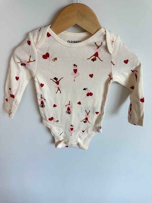 Ballerina Long Sleeve Bodysuit (With Tags) / 6-12m