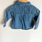 Zara Snap Denim Top (PLAY) / 12-18m