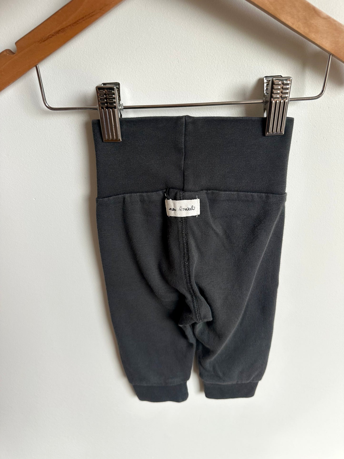 H&M Organic Charcoal Pants / 2-4m