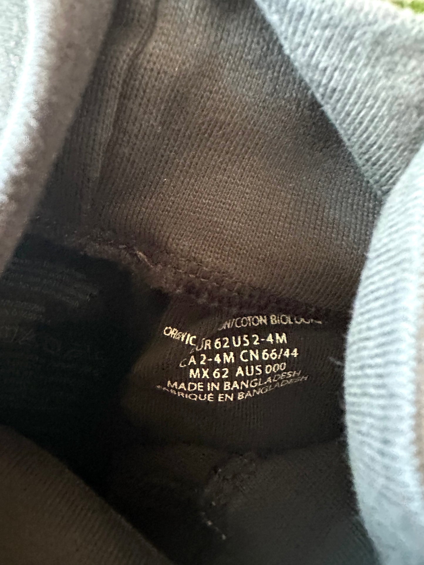 H&M Organic Charcoal Pants / 2-4m