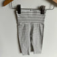 H&M Organic Grey Striped Pants / 2-4m