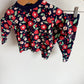 Flower Pattern Long Sleeve Top + Pants / 3-6m