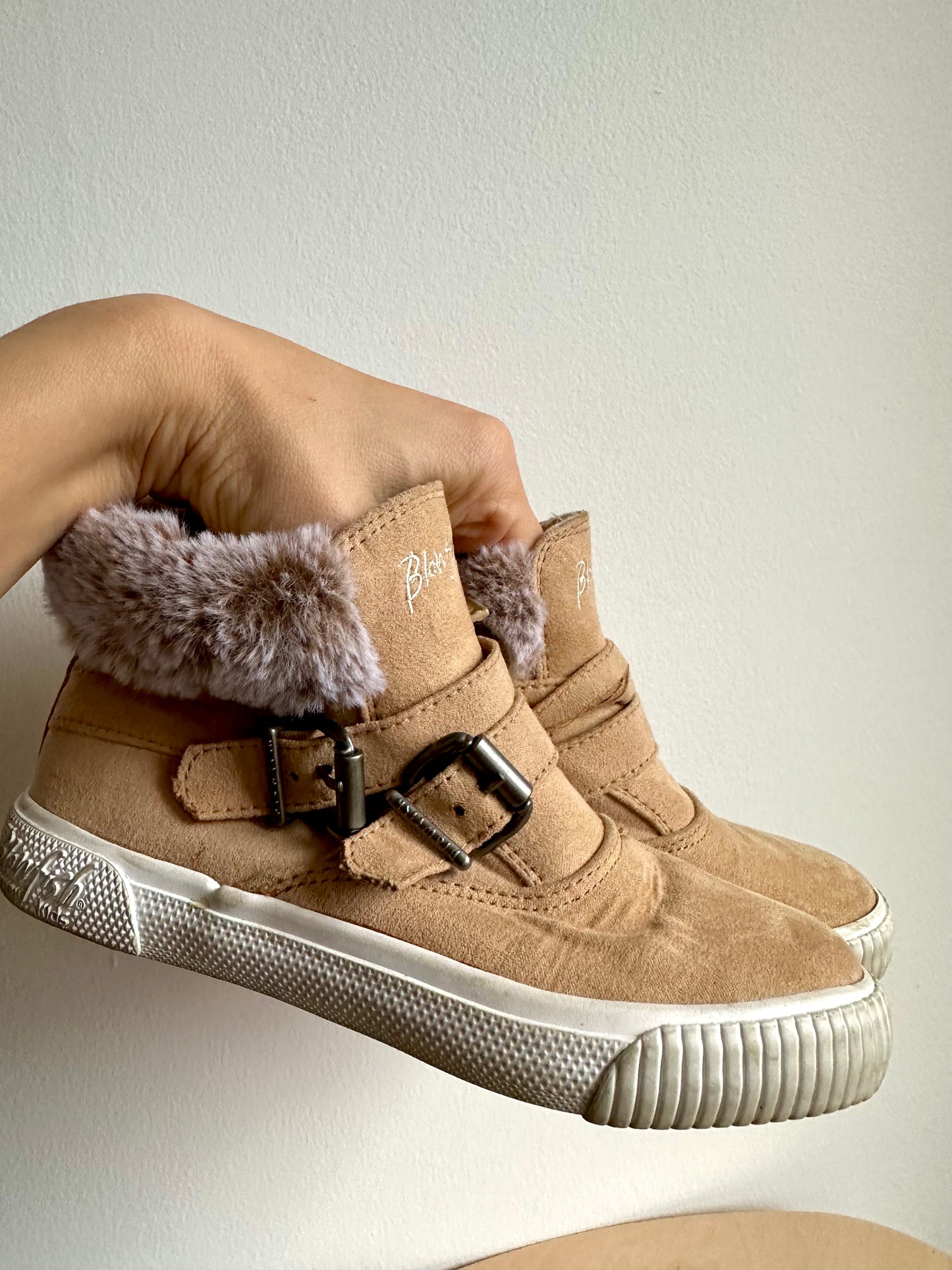 Tan High Top Sneakers / Size 12 (Little Kid) (No Shipping)