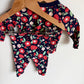 Flower Pattern Long Sleeve Top + Pants / 3-6m