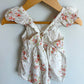 Orange Floral Dress / 9m