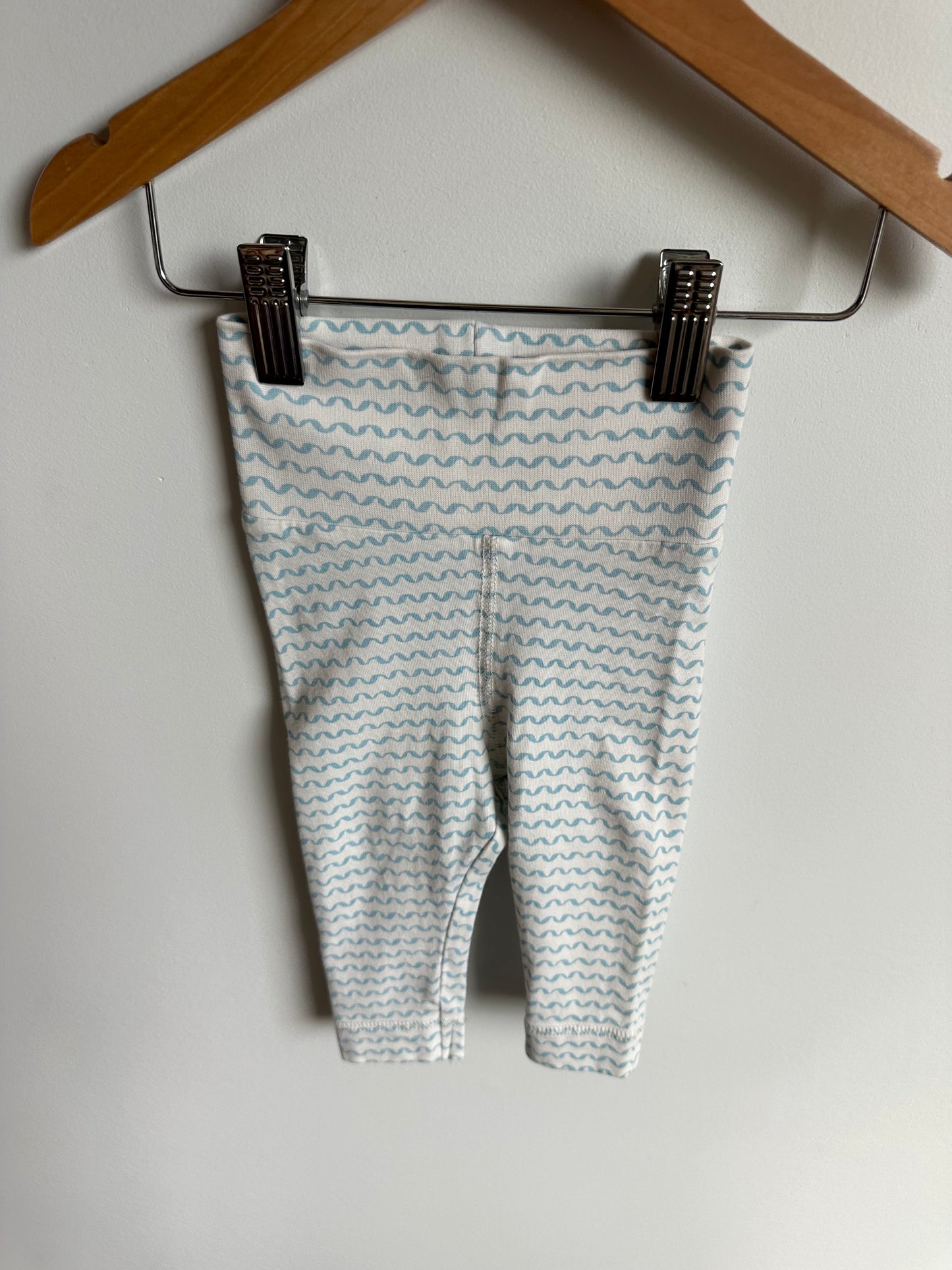 H&M Organic Blue Wave Pants / 2-4m