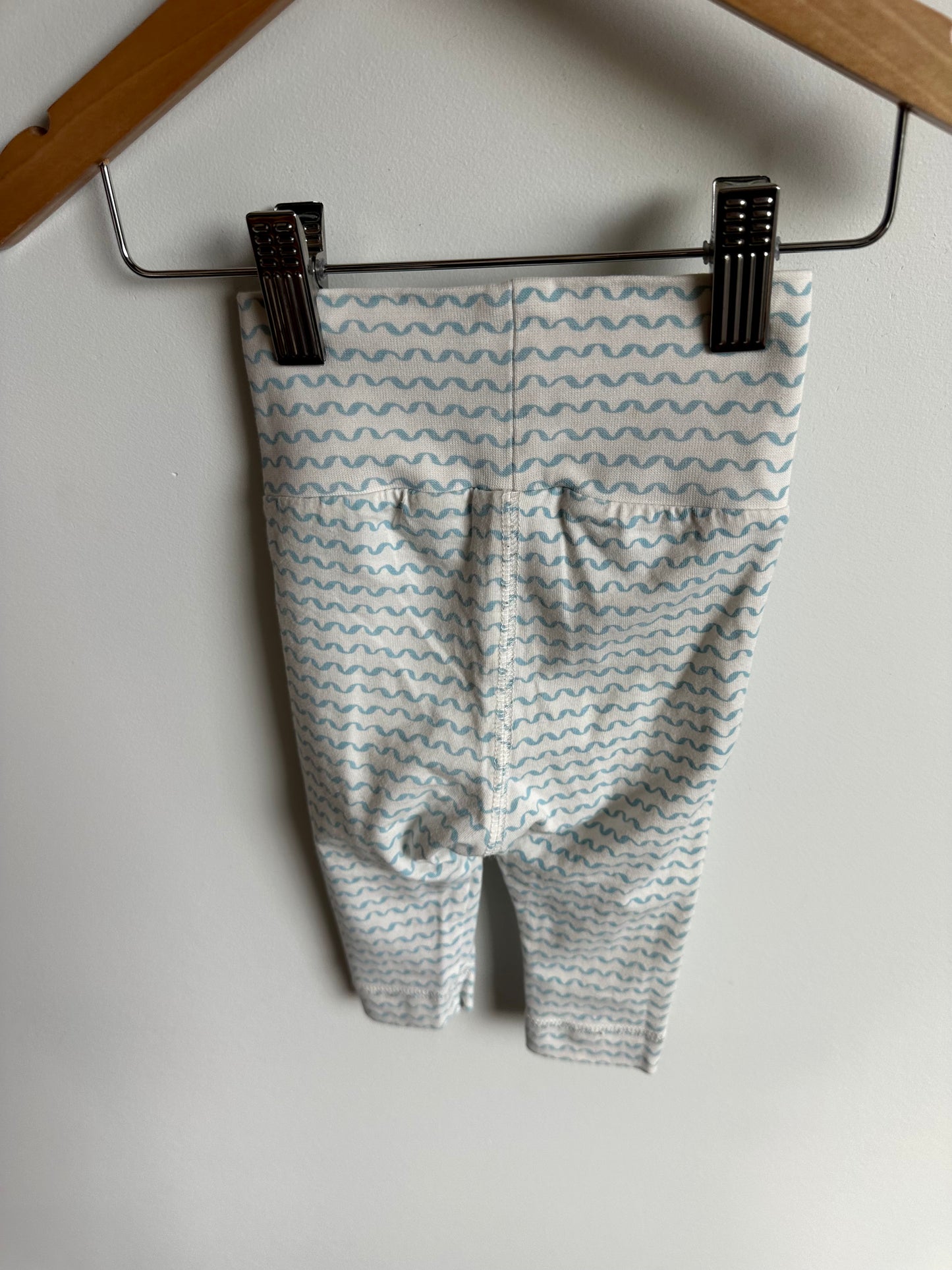 H&M Organic Blue Wave Pants / 2-4m